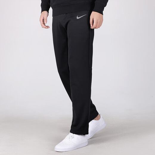 Nike (NIKE) official online store men's pants autumn and winter new velvet warm sports pants running trousers casual loose knitted sweatpants 932254-010/straight M 170/76
