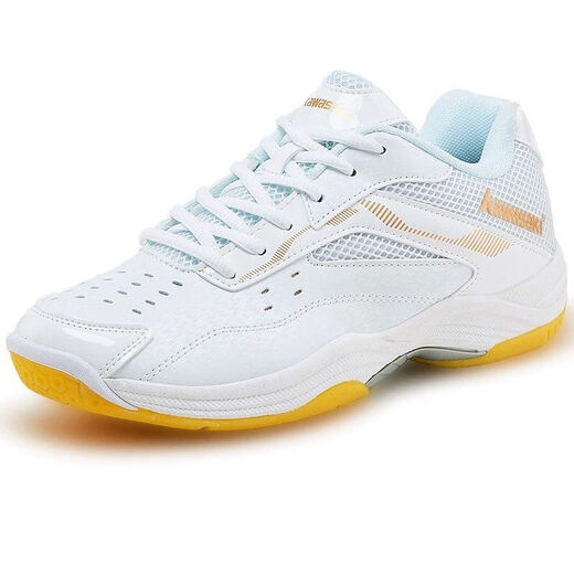 Kawasaki Kawasaki authentic new professional badminton shoes for men and women shock-absorbing and anti-slip breathable training sneakers K-086 086 white 39
