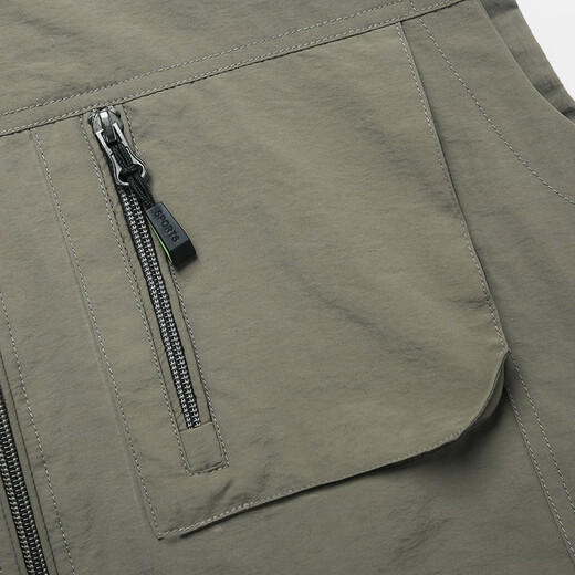 JP男士薄款马甲立领速干背心休闲外套9901 军绿色 L(适合125斤-140斤)