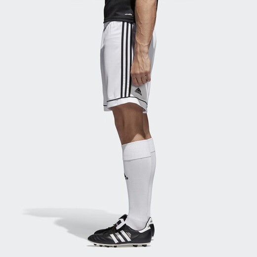 Adidas 阿迪达斯短裤 男五分裤 足球短裤跑步男士健身篮球裤 运动短裤 BJ9227【白色】 S
