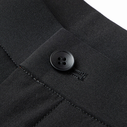 
Duck Duck (YAYA) goose down pants for men thickened straight elastic waist warm winter new casual plush pants 672F black 32