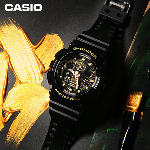 Casio (CASIO) G-SHOCK GA-100CF bomb disposal expert fashionable sports men's watch quartz watch GA-100CF-1A9PR-200 meters waterproof