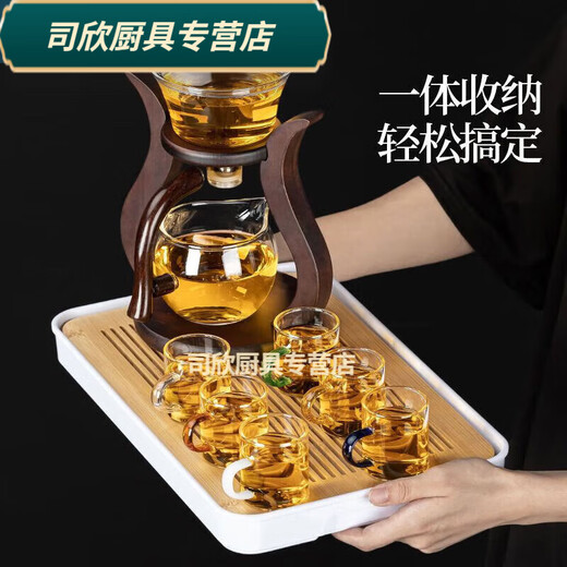 Baichunbao automatic lazy teapot household semi-full induction tea brewing Kungfu magnetic suction Huiyue covered bowl 1 life