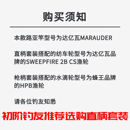 Daiwa (Daiwa) Luya -Stange Vollständiger Satz Fischereisen Marauder Einstangen Wasser Tropfenrad Spinnrad Set Carbon Pist