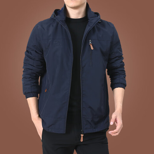 Huanqing-Ärmel Jinjiang Enbu Herrenjacke Outdoor Herren Herbst und Winter 2024 Neue Herbstkleidung mittleren Alters plus Fleece-Jacke 9898 Schwarzer Stil plus Fleece 5xl