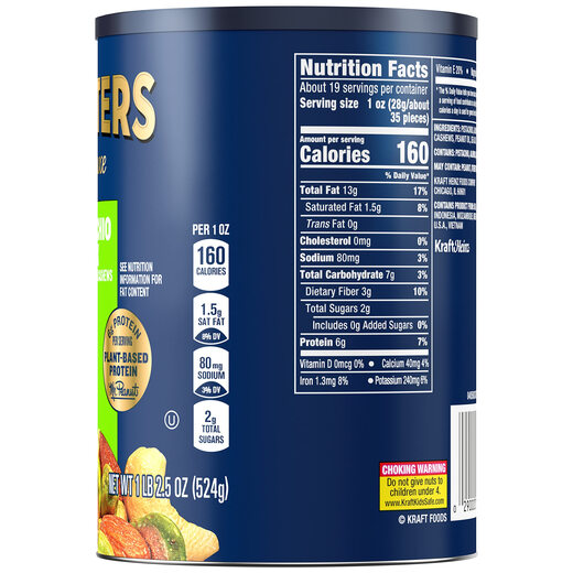 PLANTERS Gentleman Pistachio Mixed Nuts Salted 523g can