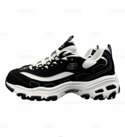 Skechers women's shoes 10th anniversary diamond thick sole classic panda shoes 12241 66666179 66666179-NM women's style/colorful Skechers 44 =285MM (forward code shot)
