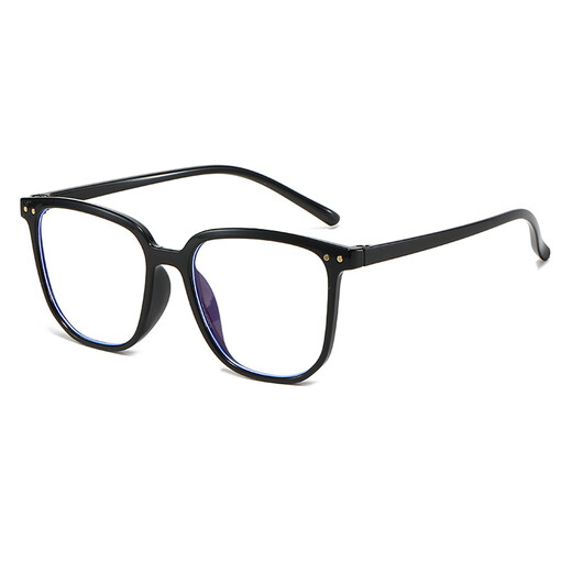 Smart color-changing reading glasses for women, trendy, non-faced large frame, Internet celebrity anti-blue light photosensitive grayscale number glasses, new product, gradually black frame, 15927, no-number-proof blue light glasses (color-changing gray)