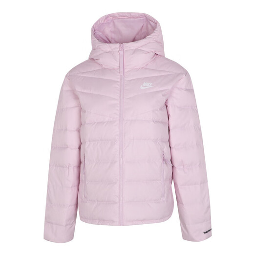 Nike (Nike) Down Jacket Women's Winter New Sports y Casual Wear Waching Chaqueta de algodón a prueba de viento DH4074-010 DH4074-695 PINK L