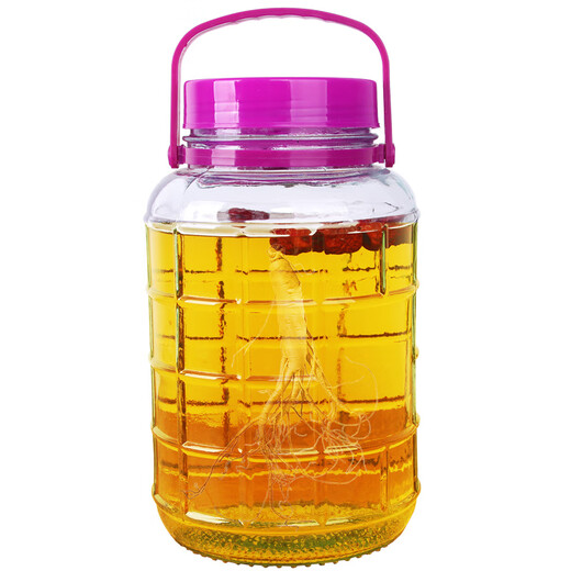 Extreme space glass jar, wine bottle, wine container, sealed jar, pickle jar, kimchi jar, liquor container, wine jar 10 Jin Jin equals 0.5 kg