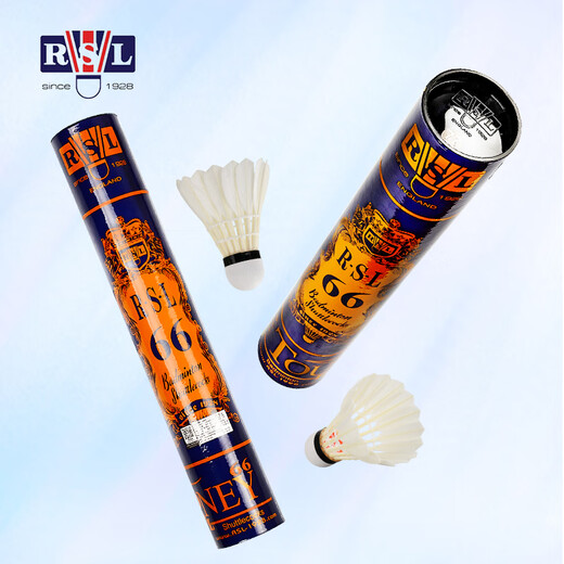 亚狮龙（RSL）训练比赛用球 飞行稳定耐打 RSL66号 羽毛球（1桶装）