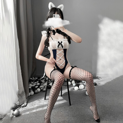 JPHZNB性感睡衣夫妻刺激制服纯欲情趣床上诱惑攻速战袍内衣 6913白蓝角色扮演jk女仆装兔女 秘书睡衣性感方便房事女大