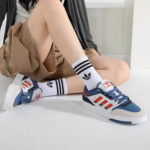 阿迪达斯（adidas）三叶草板鞋男鞋2025夏季新款FORUM复古运动鞋低帮休闲鞋子 IE9902 43 (265mm)
