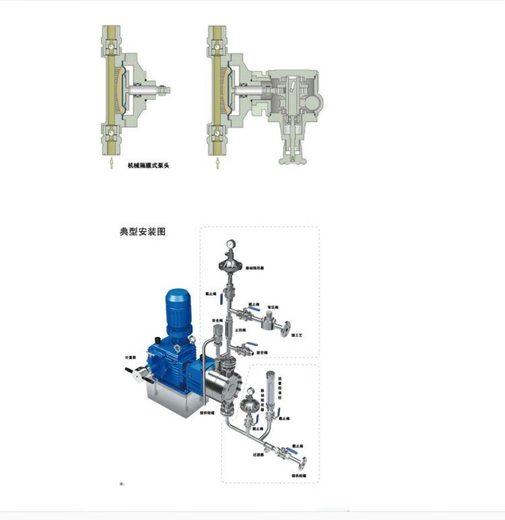 DePam Diaphragm Chemical Dosing Pump Corrosion Resistant FXAA Series DPMFWSA100/0.5