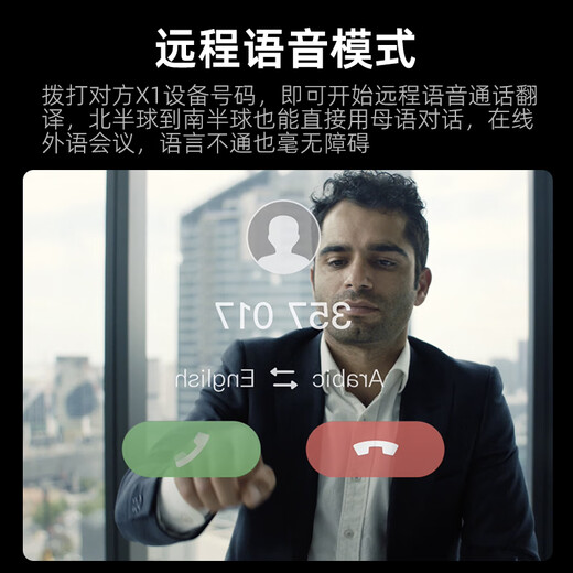 Space-time pot X1 simultaneous translation headset multi-person conference real-time smart headset multi-language dialogue offline translator overseas translation simultaneous interpreter