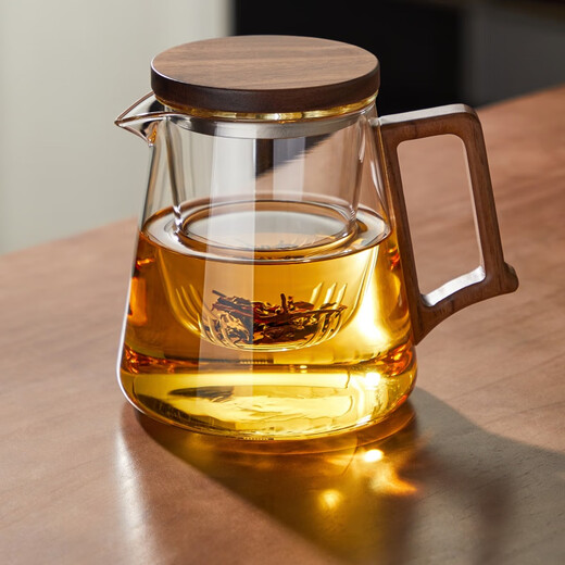 Yipot Tea Glass Teapot Tea Water Separation Tea Cup Glass Teapot Office Tea Cup Glass Tea Set Kung Fu Teapot 800ML Teapot