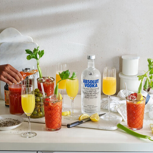 
Absolute original vodka imported 40-degree foreign wine, a must-have for wine-based cocktails, wine-accompanied gifts 500mL, 1 bottle, single bottle