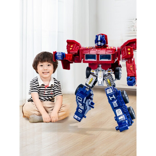 OKSON Детский трансформационный автомобиль Игрушка Детский грузовик Mecha Robot Men Boy Super League Model Qingtian War God Jy675a [Color Box]