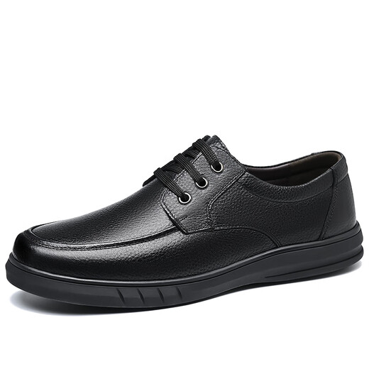 Chaussures en cuir yichi (egchi) Business des hommes à l'usure officielle résistante à l'usure formelle et respirante Chaussures à orteils J6627 Style à lacets 42 42