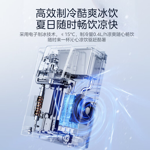 美的家用净水器伴侣 白月光管线机 全通量适配 6段控温 智能触控 壁挂式直饮机 速热饮水机 MG902-D 冷热直饮【净水器伴侣】