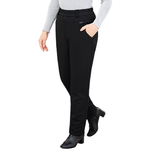 Caiyang winter goose down pants for middle-aged and elderly mothers, loose, elderly grandmothers, old ladies, elderly ladies, outer wear down pants 6602 90 white goose down & graphene temperature lock 7XL (recommended 165-185 Jin Jin equals 0.5 kg)