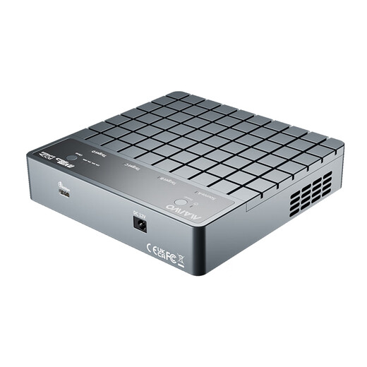 麦沃（MAIWO）USB4.0硬盘拷贝机 40Gbps M.2 NVNe固态硬盘底座 四盘位涡轮风扇笔记本台式电脑硬盘读写盒 K2024