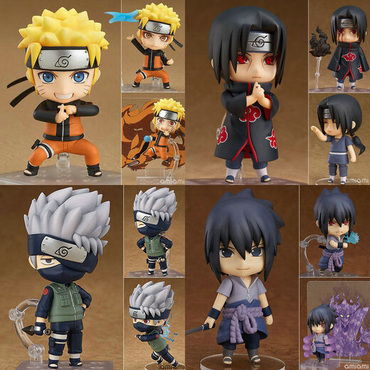 Naruto Naruto Q version naruto sasuke kakashi uchiha itachi quatrième génération bœuf bac sweigne ornements 724 kakashi face peut échanger dôme dôme