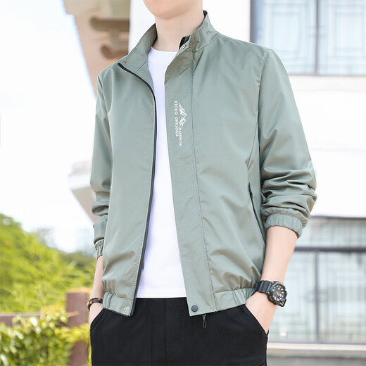 Woodpecker 2024 Nouvelle veste à col debout veste à la mode à la mode à la mode à la mode à la mode à la mode à la mode à la mode et à l'automne 686 [gris] 6xl [suggéré 195-210jin [Jin est égal à environ 0,5 kg]]]