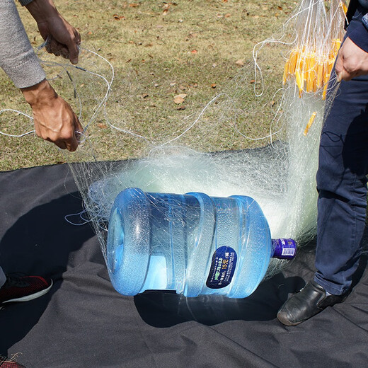 Special three-layer fish net for Chunshe Reservoir, sunken net and sticky net fish net for catching big fish, wire mesh, fish net, three-layer thickening, 1.5 meters high, 50 meters long, inner net, deepened inner pocket, 1 finger