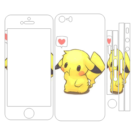 膜鹿堂适用适用iPhone5S彩膜前后苹果SE钢化膜卡通5代后壳贴纸来图定制 苹果5/5S/SE钢SF-13882iphone