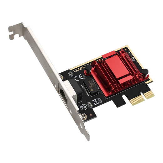 DIEWU Desktop PCI-E Gigabit Network Card 10 Gigabit High Speed Stable No Drop Computer pcie Home Network Card 1000M Computer Independent Ethernet ax200 Wireless WiFi Network Card TXA092-2.5G Network Card