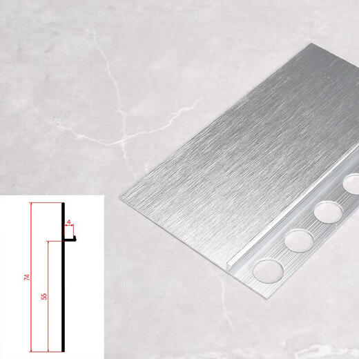 FACEMINI FN-684 5 cm Wandtafel Ablauflinie ohne Schlitzen eingebettete Aluminiumlegierung Basbar 15 mm unsichtbar