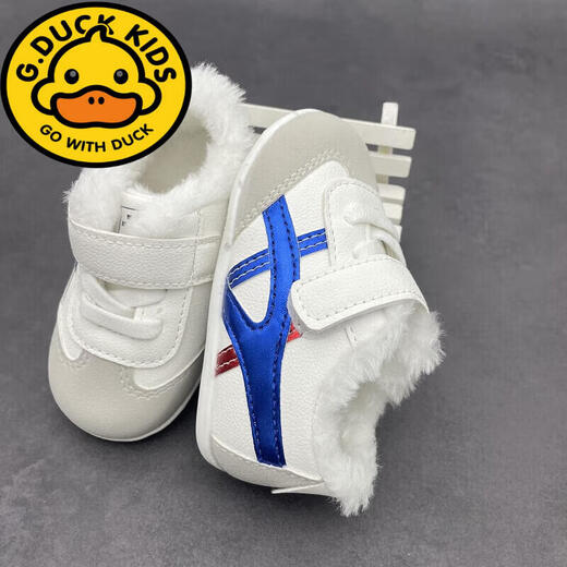 G.DUCKKIDS baby shoes spring and autumn style 6-12 months 9 soft sole toddler shoes men and women baby shoes non-slip 0-1 year old newborn shoes blue MG-2028-spring and autumn inner length 12cm 16 size estimated 6-9 months