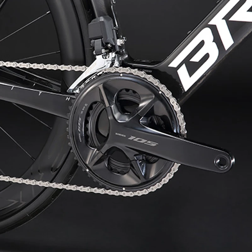 Bross Neumatic Road Vehicle Zenith Plume 6i Carbon completo 105 R7170 Kit Transformador eléctrico Manillar Integrado Shadow Black XS