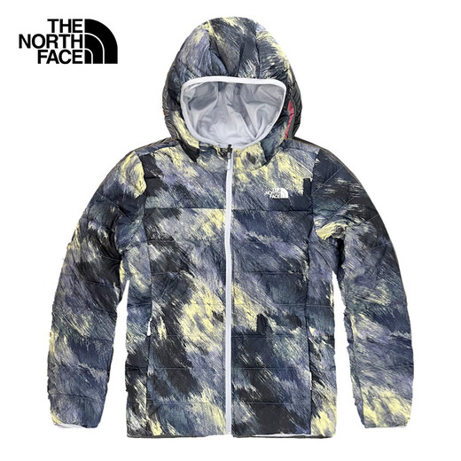 The North Face北面羽绒服女户外保暖双面穿羽绒外套83OK 蓝色/OW1 M