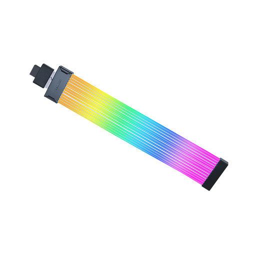 LIANLI Lianli Neon Color Line/Neon Line Strimer Version sans fil ARGB 16 broches câble d'extension de carte graphique prend en charge la carte graphique série 50/câble de carte mère 24 broches couleur lumineuse Yicai Neon Color Line 24 broches + 16-12 version sans fil élargie + émetteur sans fil
