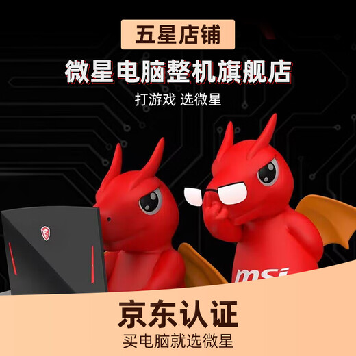 MSI (MSI) Dragon Wide Shield 14. Generation I5/I7/14400 Home Office Game Commerkranter Desktop Computer Host Vollessatz DIY Assembly Komplette Maschinenkonfiguration 1 丨 i3 12100/16g/512g Büro Office Commercial