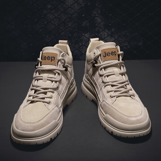 Jeep Jeep Shoes Men's Spring and Summer Martin Boots Mid-top Breathable Hiking Shoes Outdoor Desert Boots Casual Work Shoes