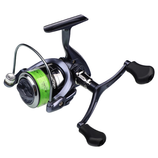 Tiger Oka spinning wheel micro fish reel Luya wheel comes with fishing line 2500s double rocker novice fishing reel