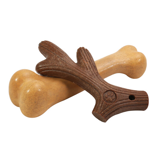 Cute star pet dog toy molar stick bone bite-resistant tooth cleaning stick wood plastic antlers for medium and small dogs to relieve boredom pet toys
