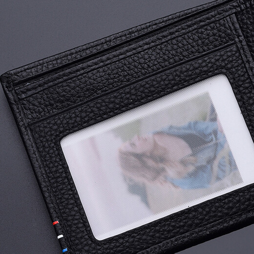 Seven Wolf Men's Wallet Short Leather Change New Brand Youth Pure Ceutsl Celassed Polying Pyramid Pyramid Soft Soft Leather Black Cross