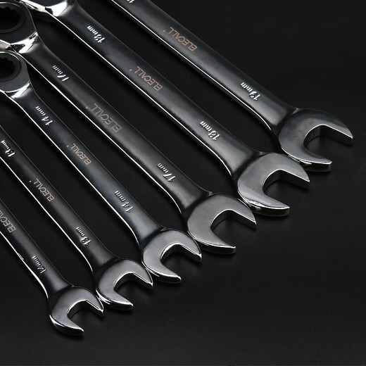 ELECALL fixed head ratchet wrench 10mm quick opening dual-purpose torx wrench labor-saving household industry ET090110