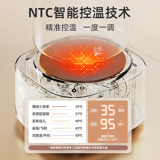 Bear (Bear) full glass constant temperature kettle constant temperature kettle milk mixer baby milk kettle TNQ-C13G5 1.3L