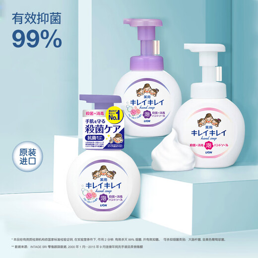 Lion Foam Hand Sanitizer Moisturizing, Mild and Easy to Rinse for Children and Adults Universal Original Imported 250ml Floral Scent