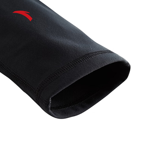 ANTA velvet tight trousers, women's autumn and winter new high-waisted tummy-tightening butt-lifting Pilates outer wear yoga pants sweatpants, basic black-1 XS (female 155)