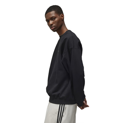 Y-3【 七夕礼物】y3LOGO CREW男士卫衣休闲圆领套头衫51JE9276卫衣 黑色 S