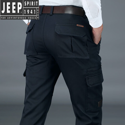 JEEP SPIRIT2025新春夏多口袋工装裤男士休闲裤男宽松军旅工作裤耐磨男裤 夏季9923-军绿 薄款 30 腰围二尺二
