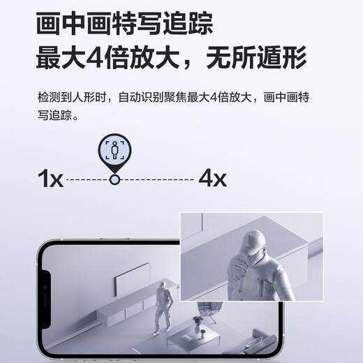 EZVIZ Camera H6C Wireless WiFi Remote Monitoring Camera Home Indoor Conversable PTZ Monitor Home Baby Monitor Mobile Phone Remote Bedroom Camera H6C-4 Million-Pro Version Standard No Card