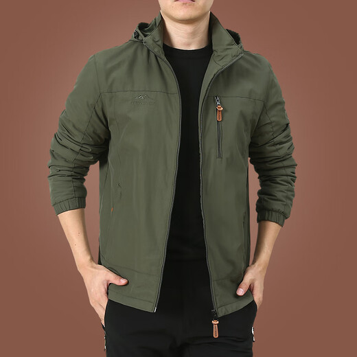 Playboy Charge Coat Men's Spring and Autumn Men's American Auth con Viento a prueba de viento a prueba de viento a prueba de viento para hombres Autumn Sports Blue oscuro 9888 sin vellón M