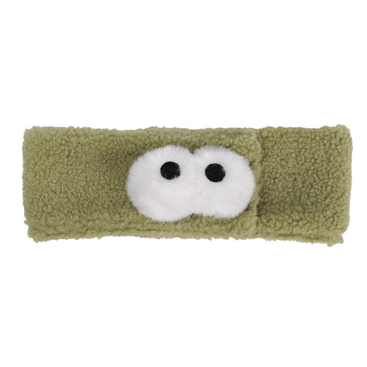 Tang Funi winter confinement headband hat pregnant women face washing women 2024 new style fur bundle air conditioning headband big eyes cute purple